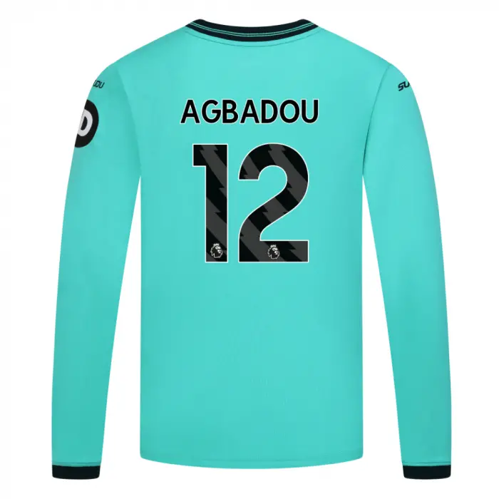 Wolverhampton Wanderers Fan Shop | 2025-26 Wolves Away Shirt – Junior – LS AGBADOU 12 Collection Official Wolves Fan Gear